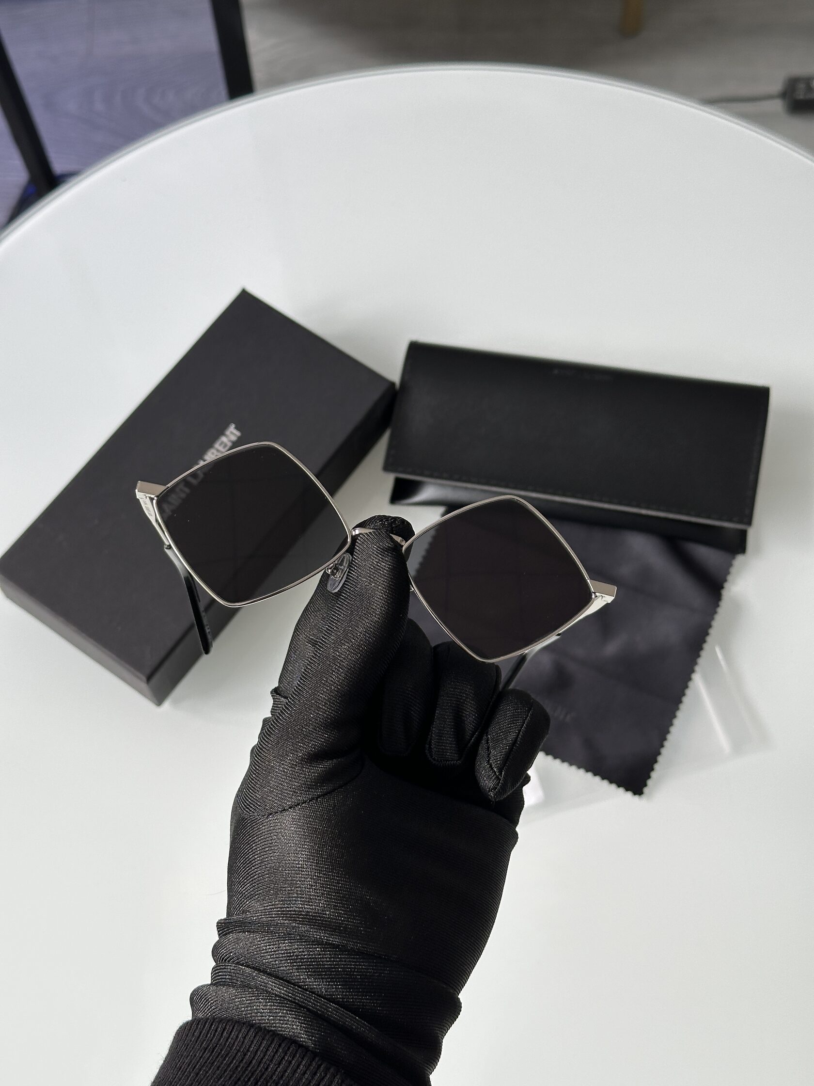 Saint Laurent SL 302 COL-001A Black/Silver - 10