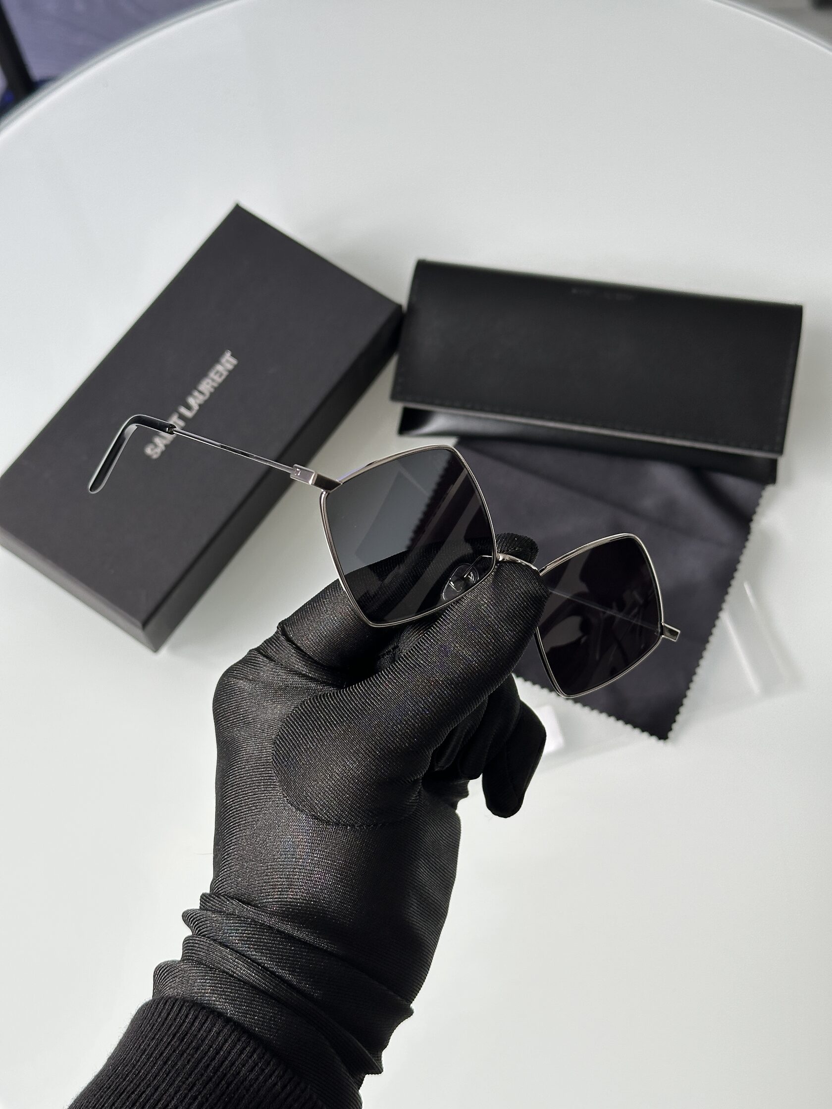 Saint Laurent SL 302 COL-001A Black/Silver - 9