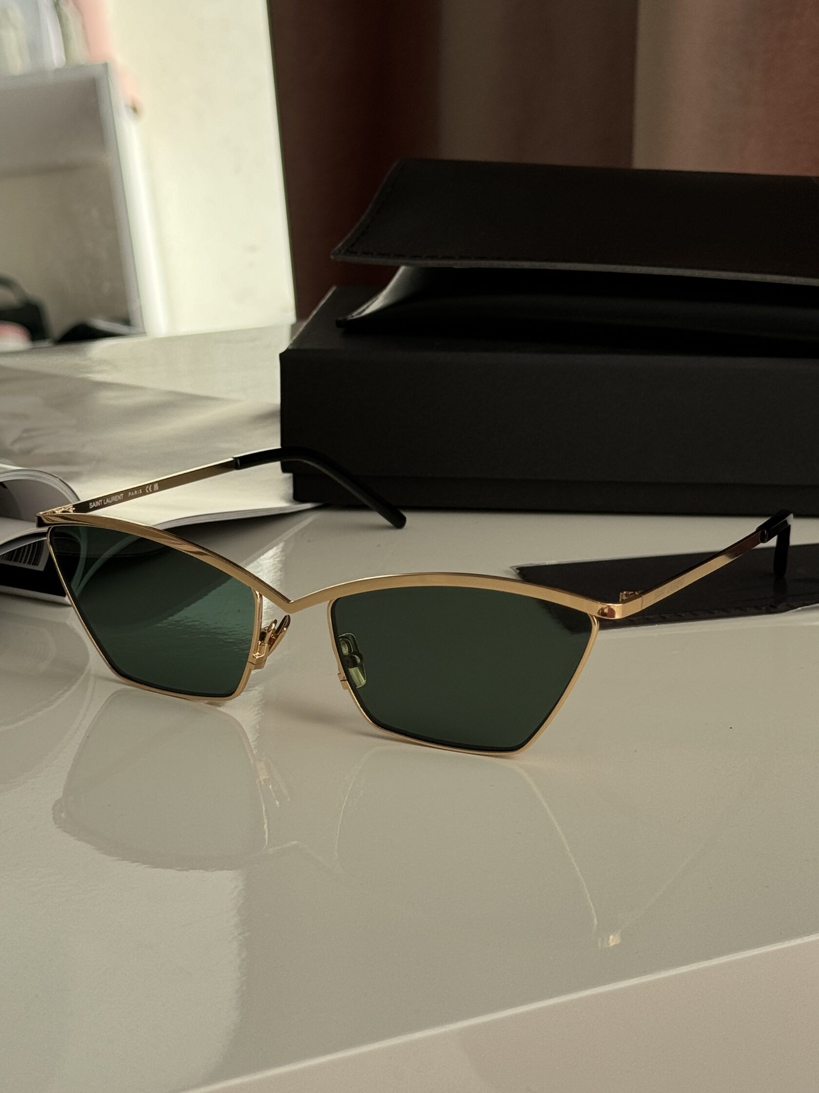 Saint Laurent SL 637 001 Green/Gold - 8