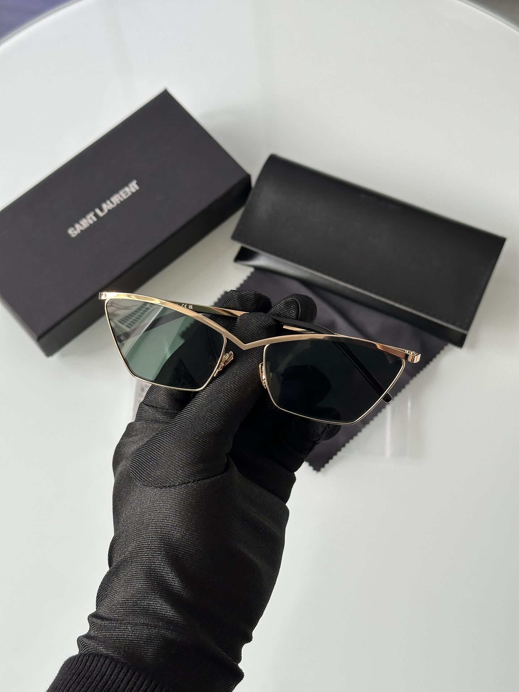 Saint Laurent SL 637 001 Green/Gold - 9