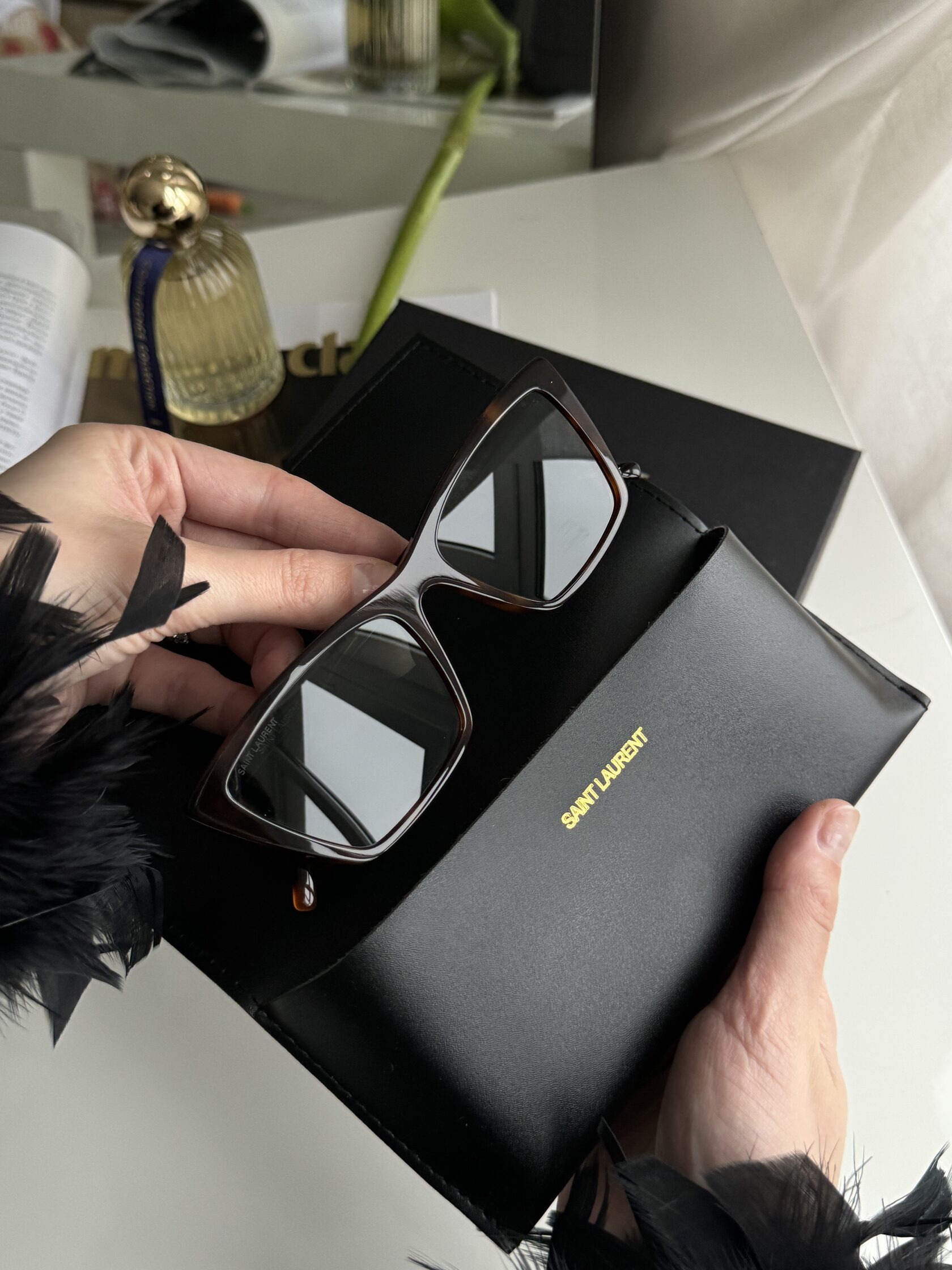 Saint Laurent SL 737 003 Leo/Green - 7