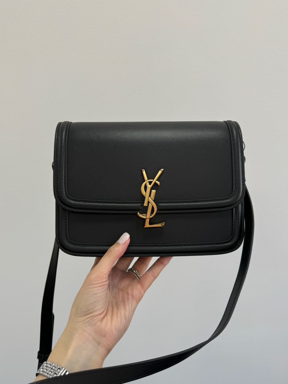 Saint Laurent Solferino Large Black/Gold - 12