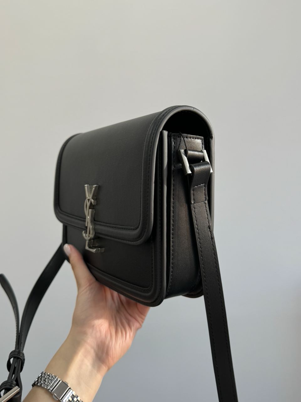 Saint Laurent Solferino Large Black/Silver - 14