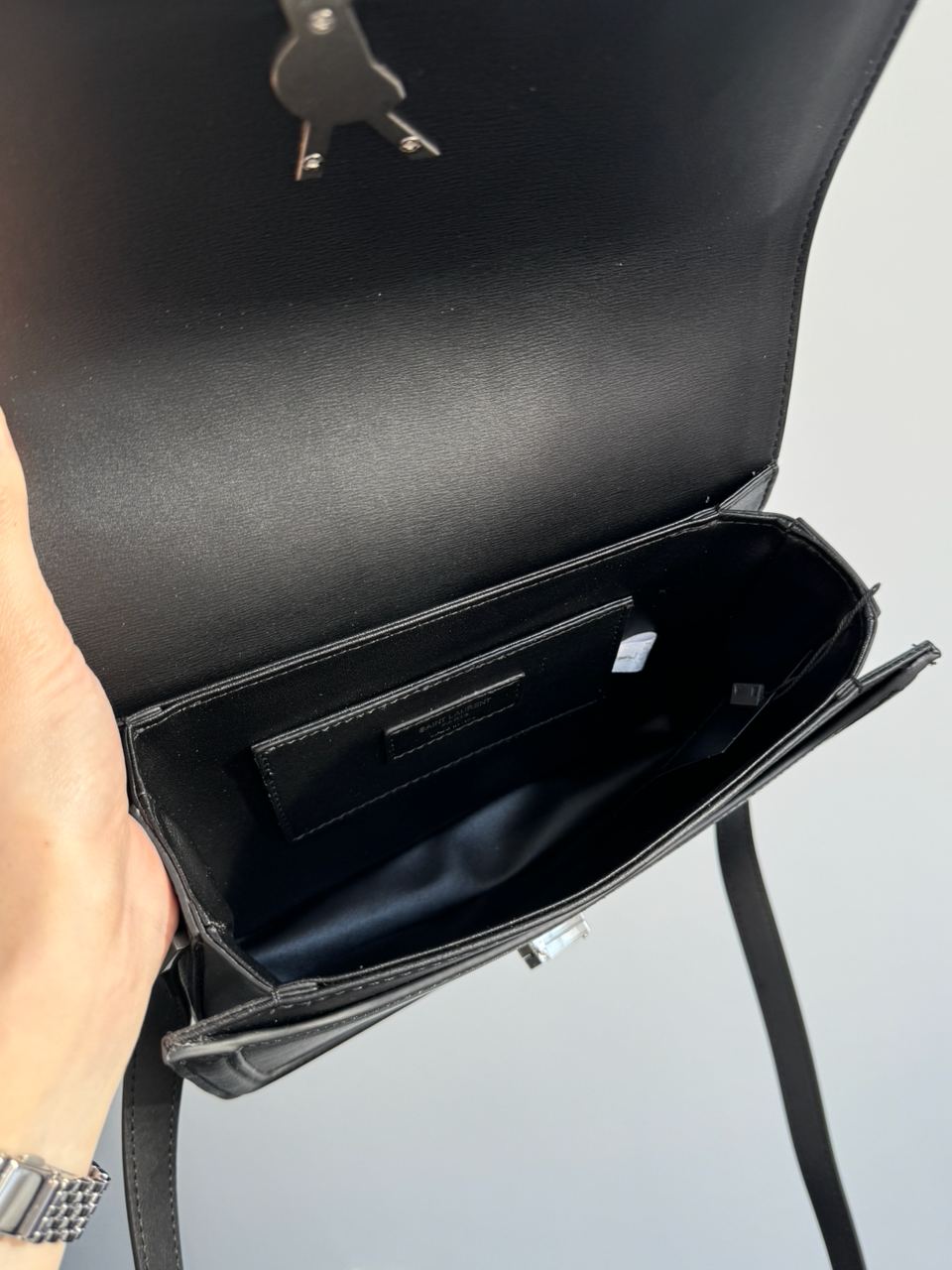 Saint Laurent Solferino Large Black/Silver - 22