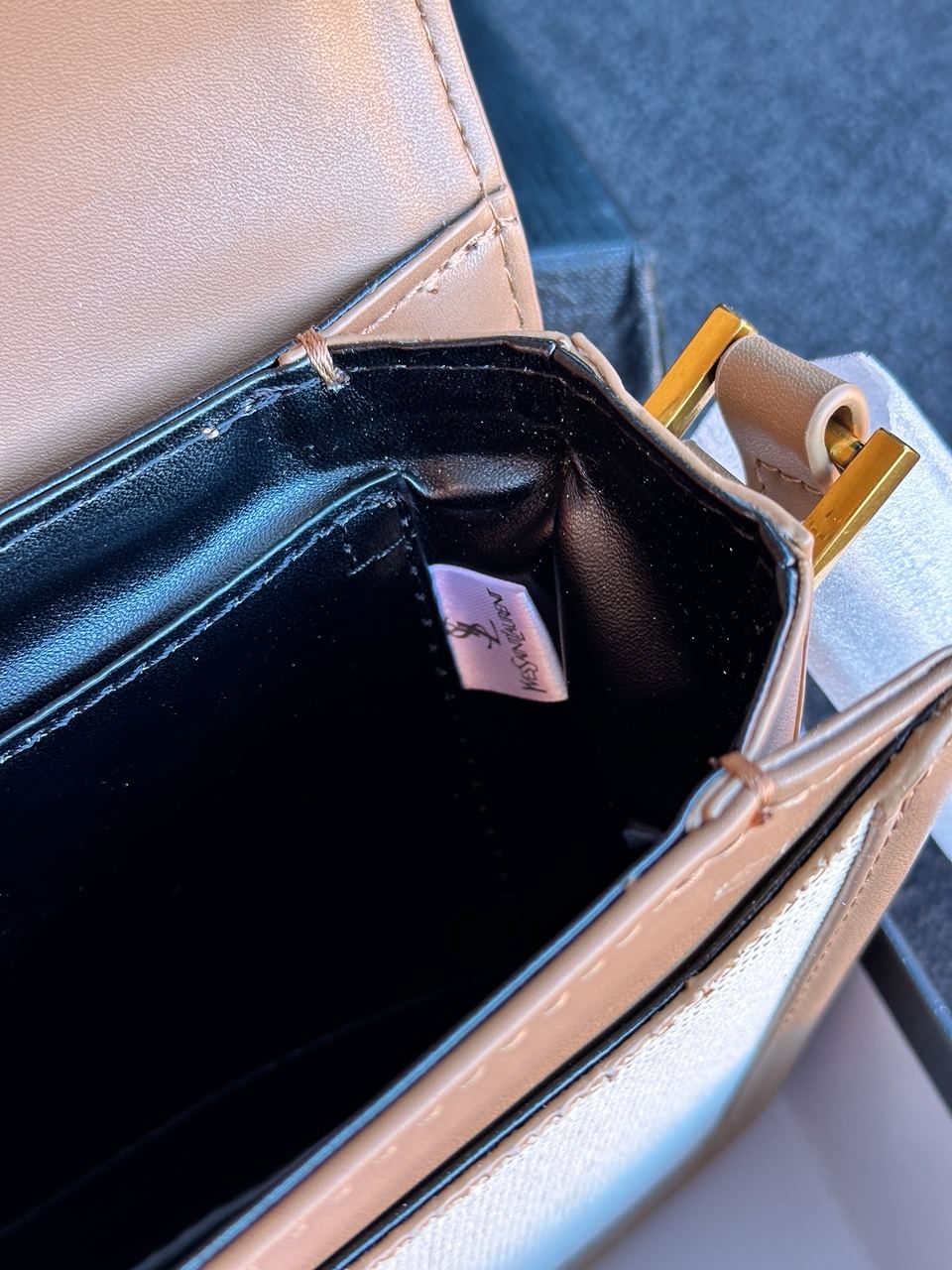 Saint Laurent Solferino Medium Canvas Crossbody Bag in Beige - 22