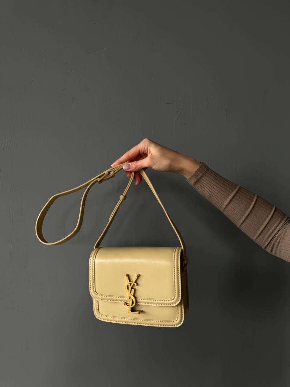 Saint Laurent Solferino Small Beige - 2