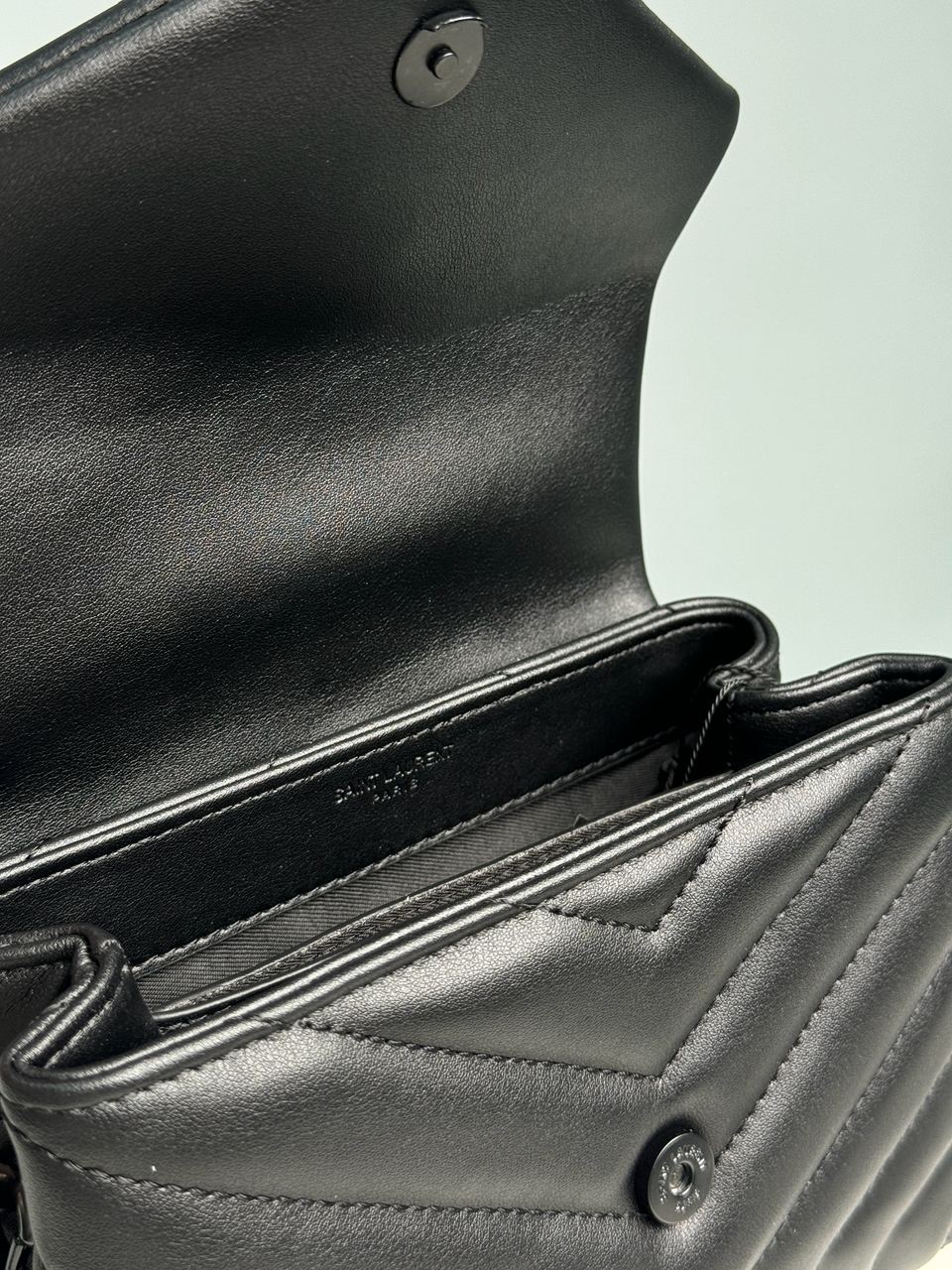 Saint Laurent Toy LouLou In Quilted Leather Black/Black - 26