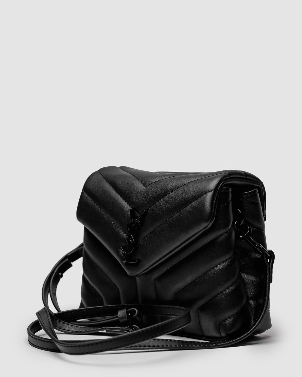 Saint Laurent Toy LouLou In Quilted Leather Black/Black - 3