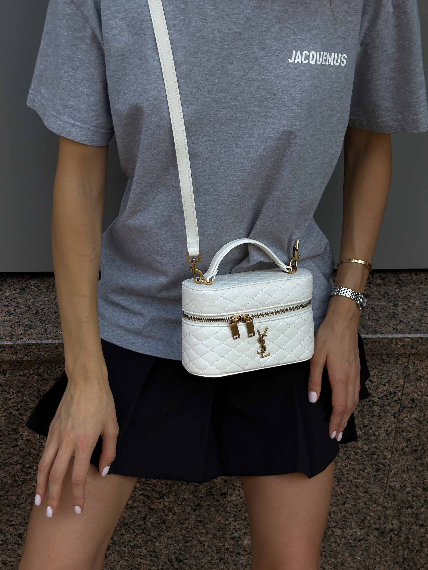 Saint Laurent Vanity Case Mini White - 5