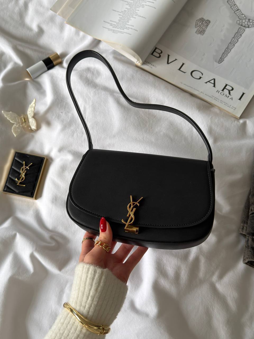 Saint Laurent Voltaire in Box Black/Gold - 3