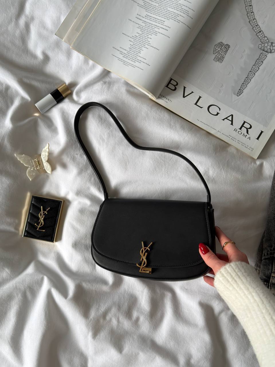 Saint Laurent Voltaire in Box Black/Gold - 8