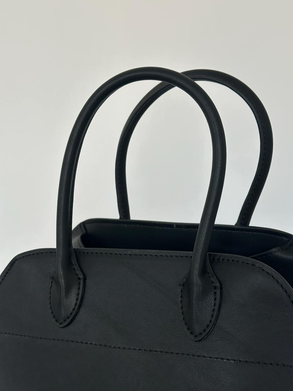 The Row Soft Margaux 26 Bag in Leather Black - 4
