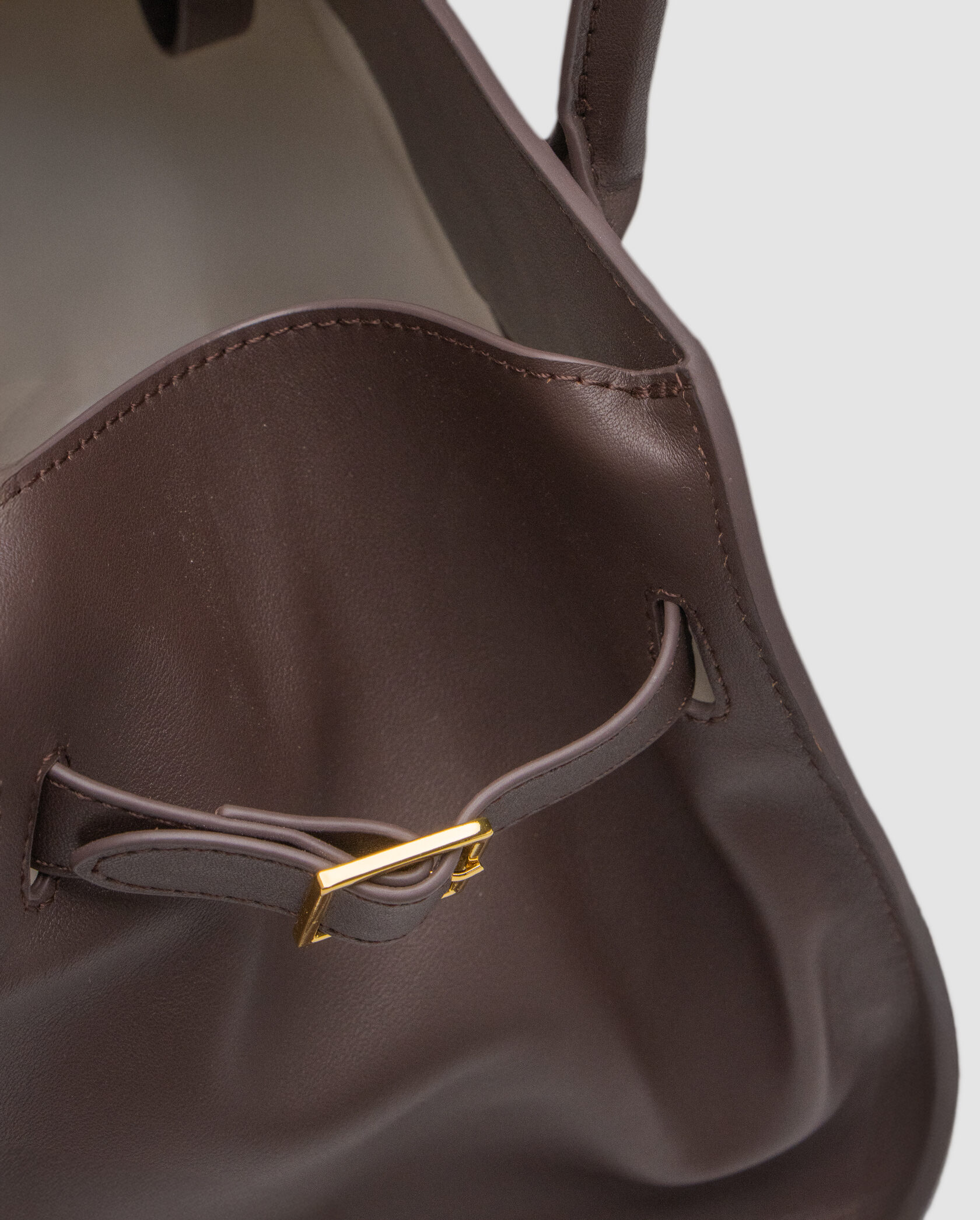 The Row Soft Margaux 26 Bag in Leather Brown - 5