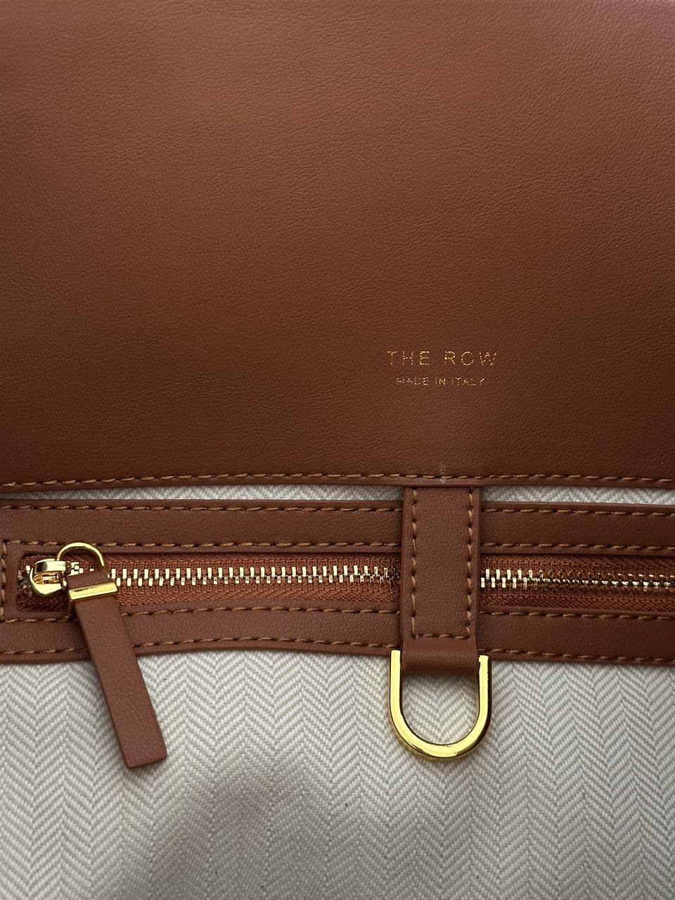 The Row Soft Margaux 39 Bag in Leather Ginger - 15