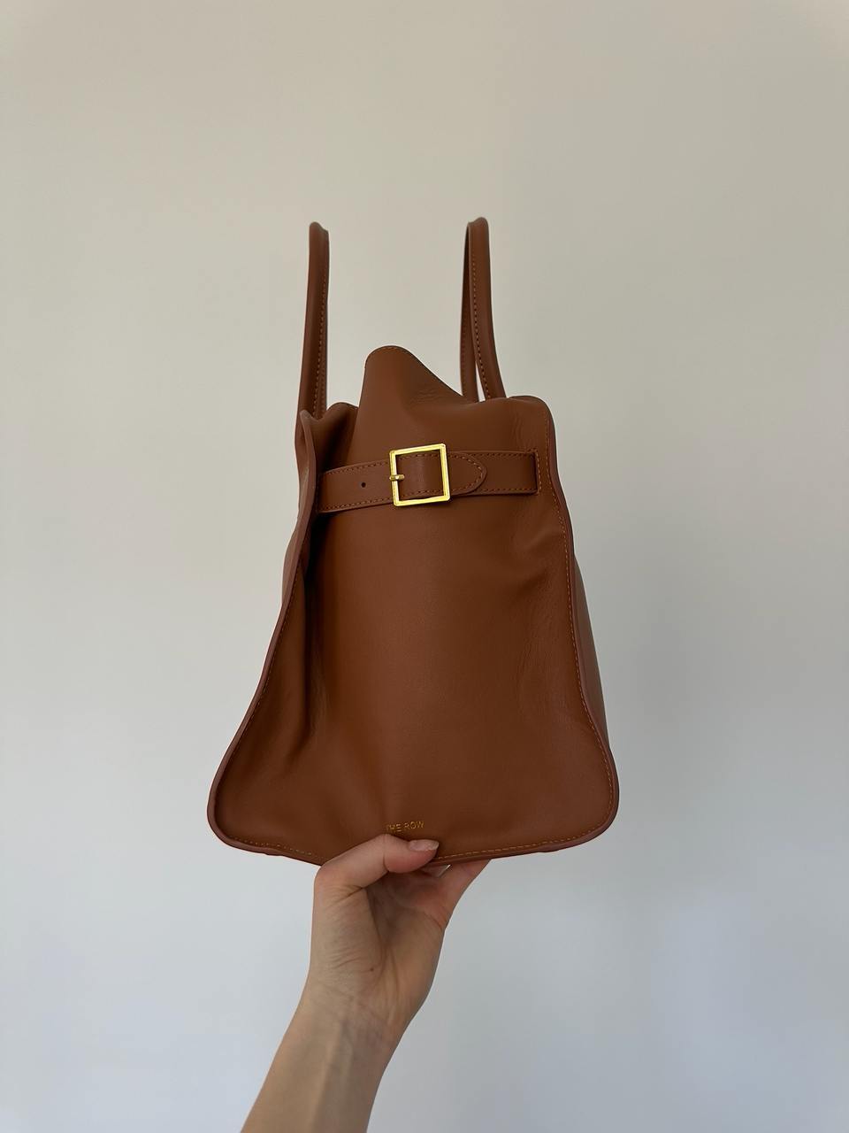 The Row Soft Margaux 39 Bag in Leather Ginger - 7