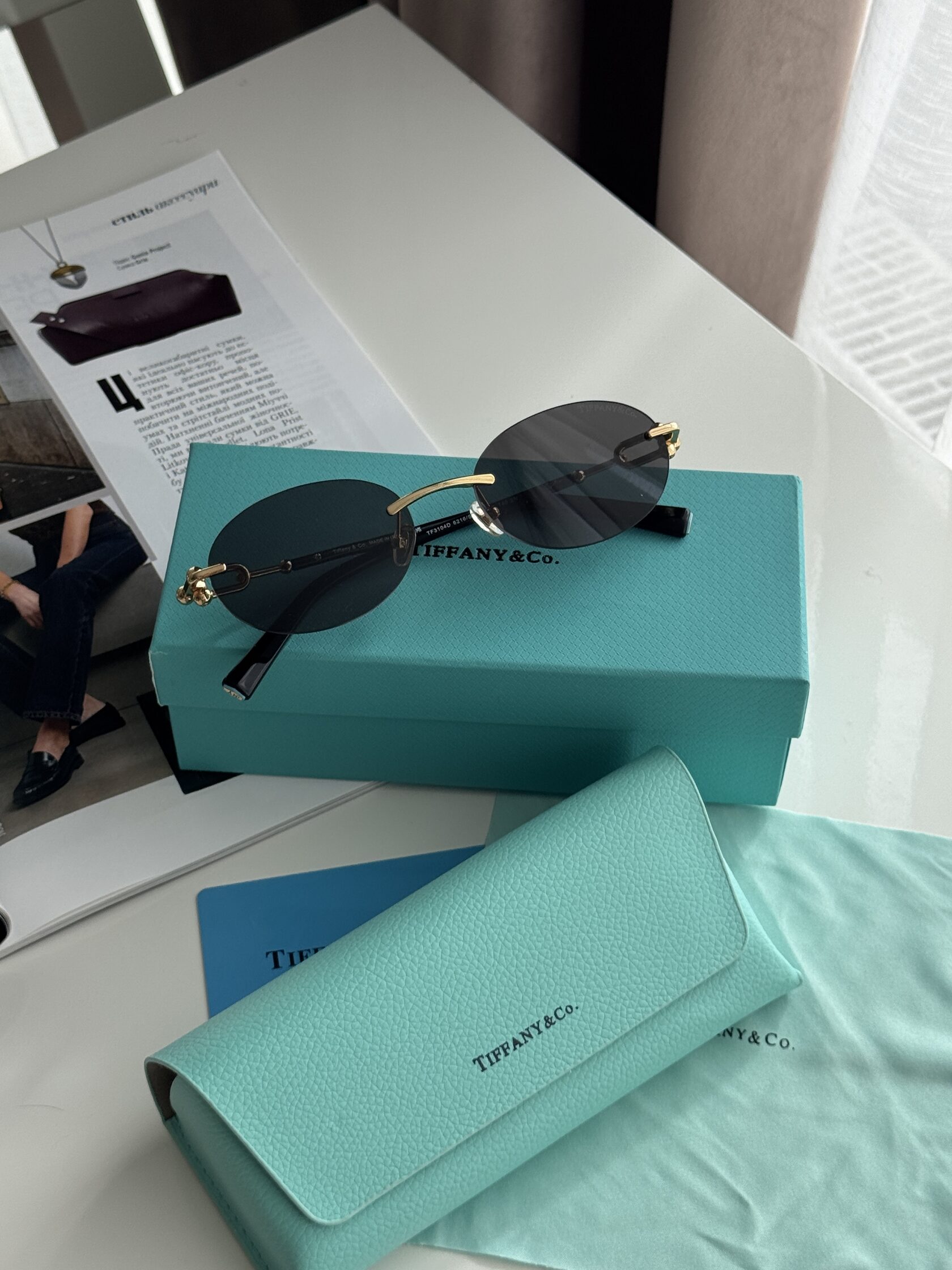 Tiffany &amp; CO Black/Gold TF3104D 6216/S4 2N - 2