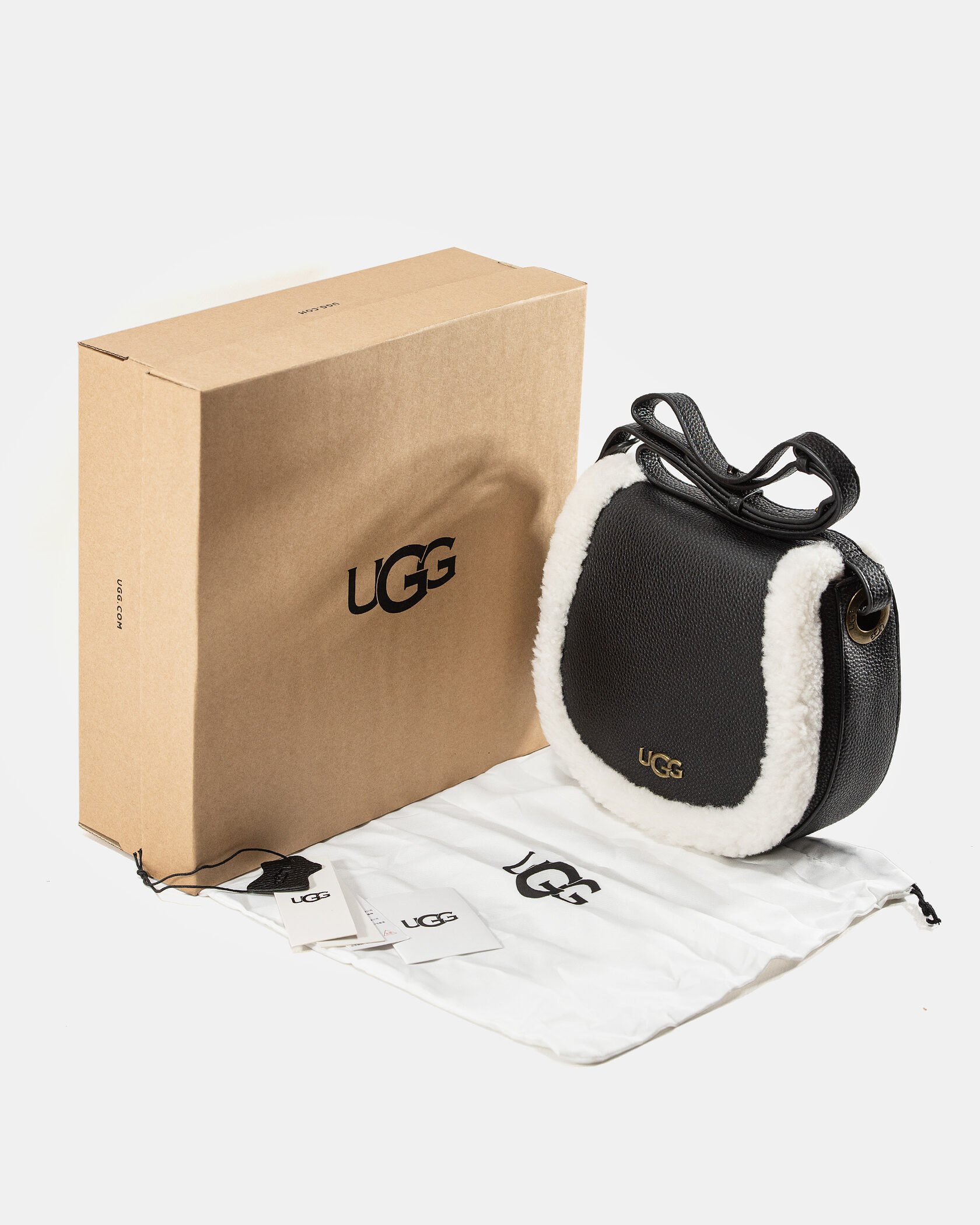 UGG Heritage Crossbody Bag in Black Leather - 2
