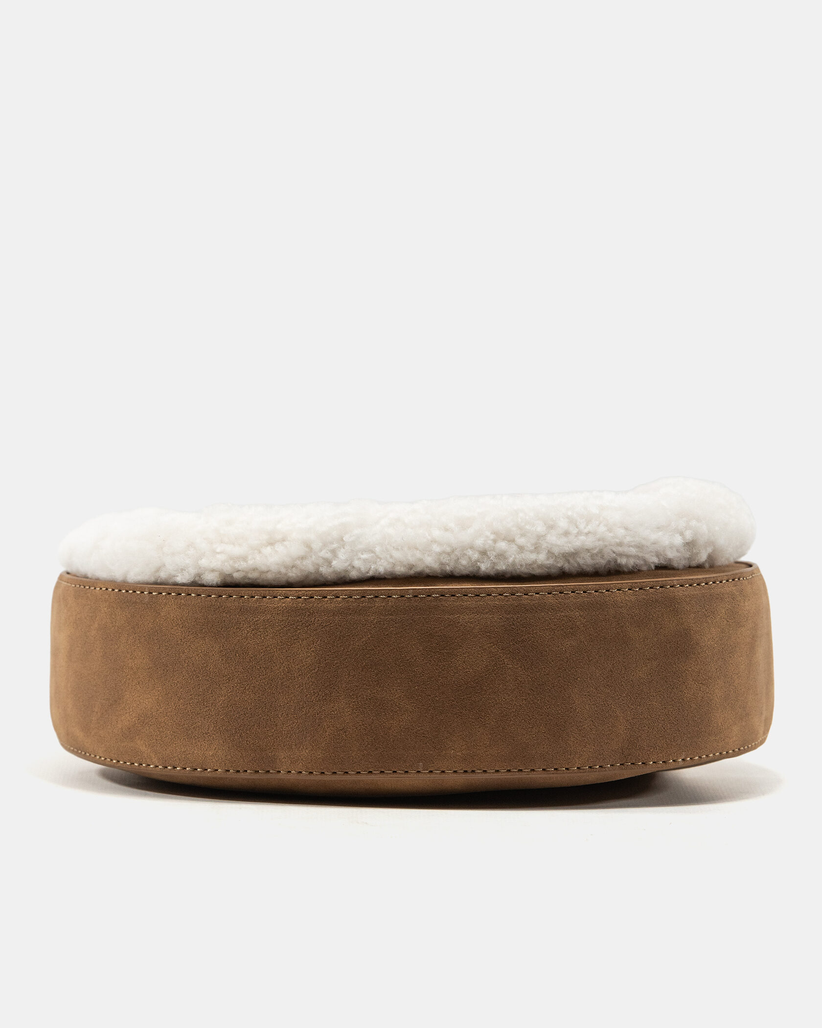 UGG Maribel Mini Bag Leather/Sherpa Brown/White - 11