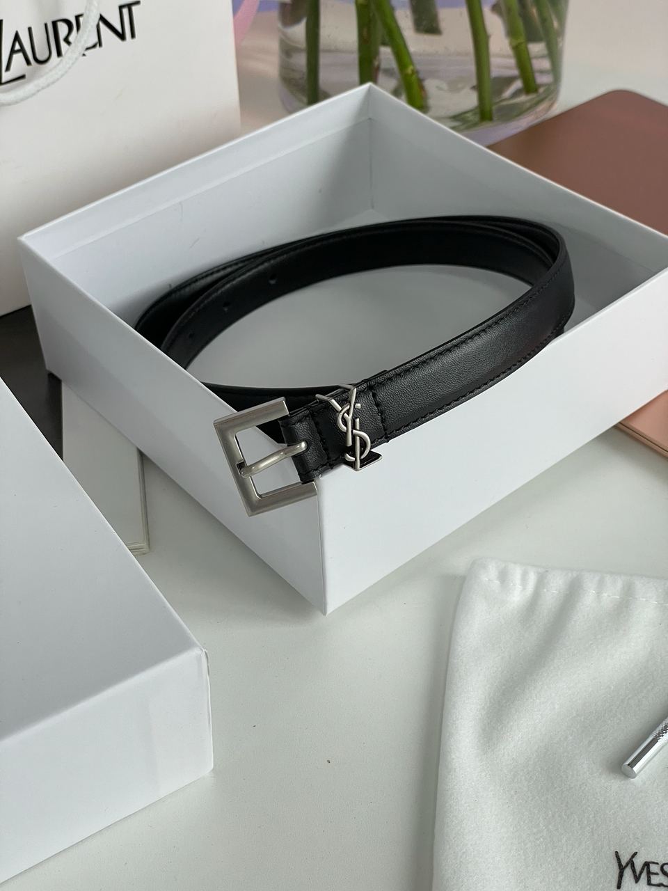 Yves Saint Laurent Belt Silver 2.0 - 7