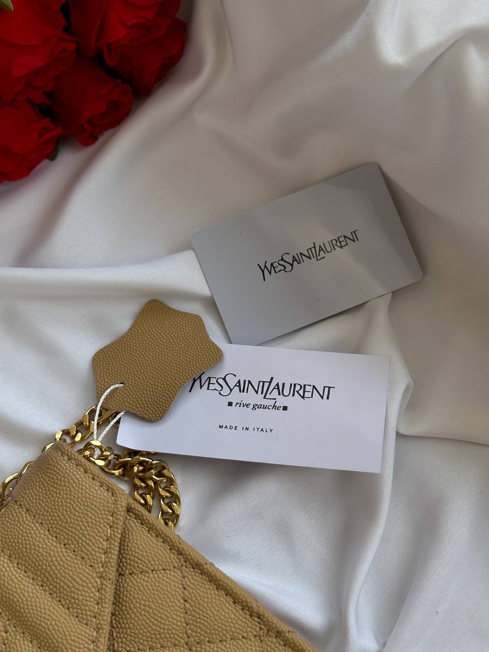 Yves Saint Laurent Envelope Bag Beige - 7