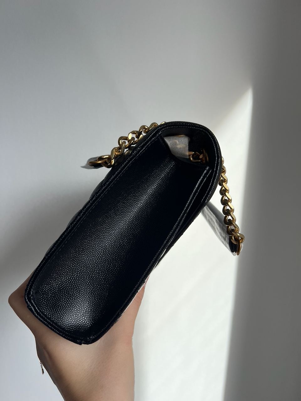 Yves Saint Laurent Envelope Medium In Quilted Grain De Poudre Embossed Leather - 14