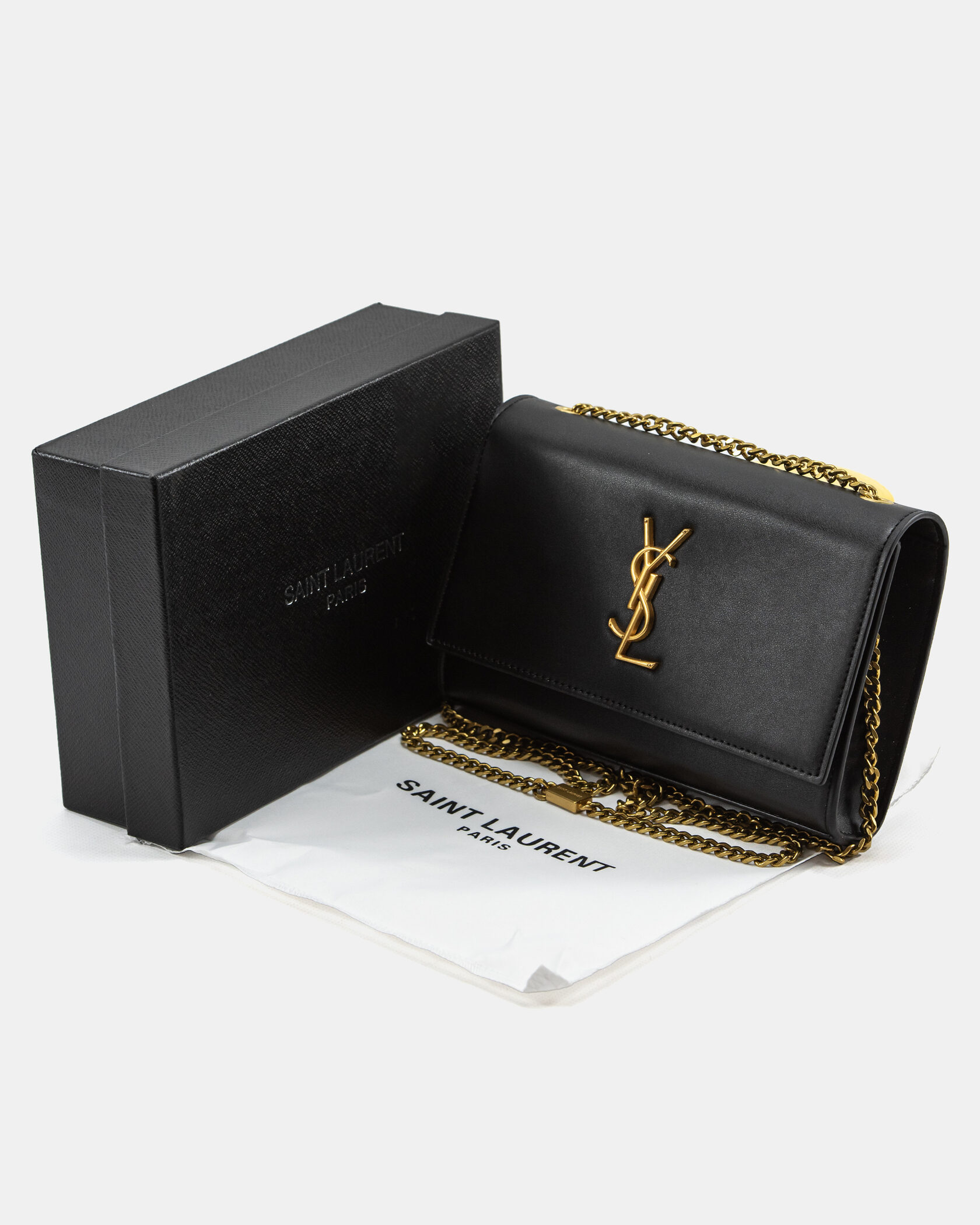 Yves Saint Laurent Kate Small Black/Gold - 2