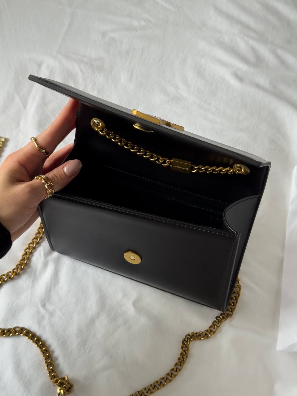 Yves Saint Laurent Kate Small Black/Gold - 15