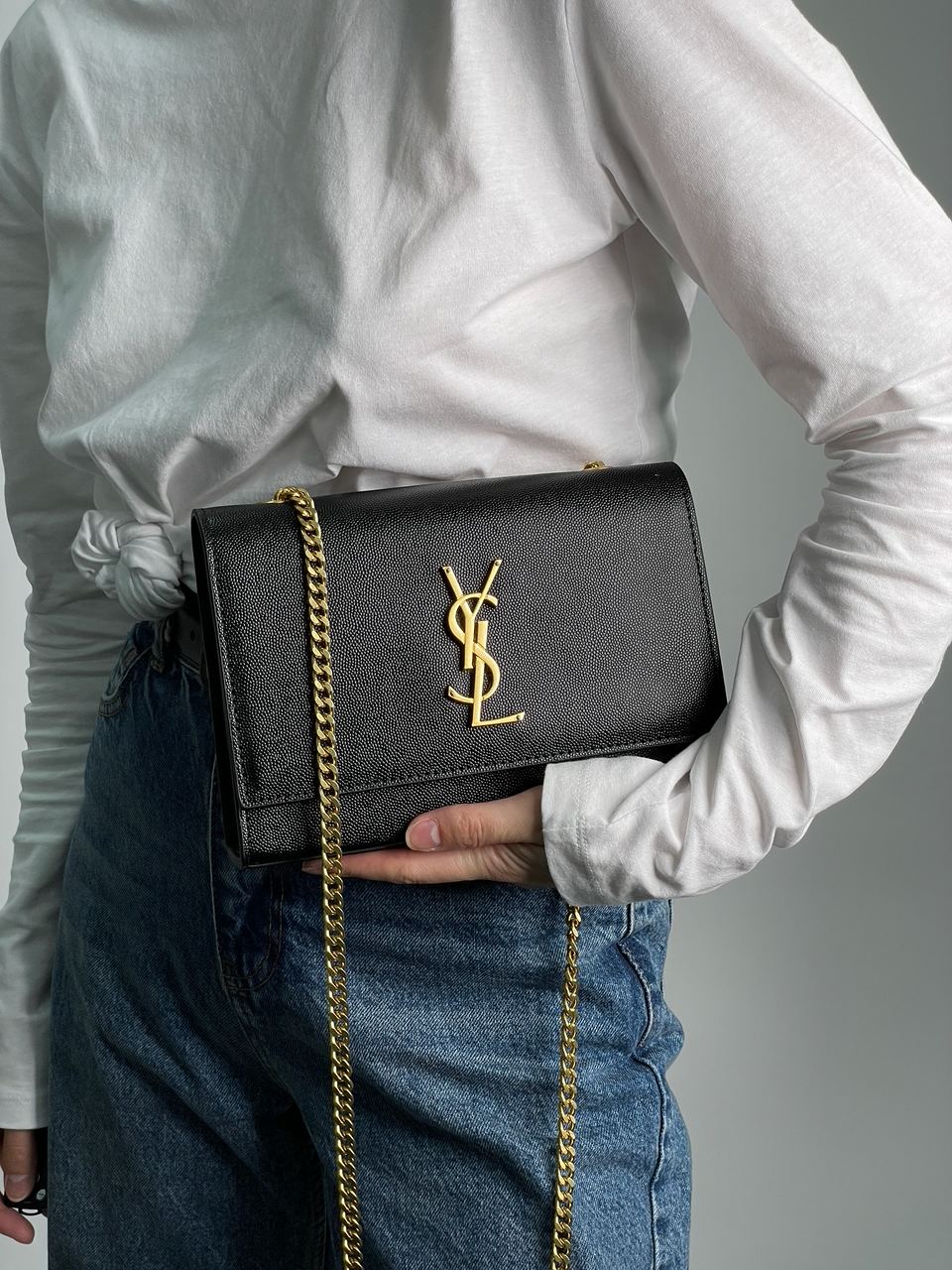 Yves Saint Laurent Kate Small Black/Gold - 5