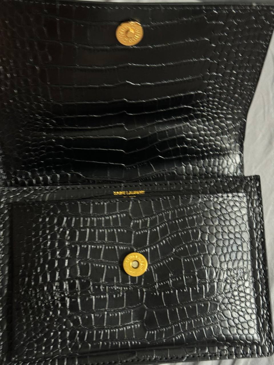 Yves Saint Laurent Medium Sunset in Smooth Leather Black/Silver - 13