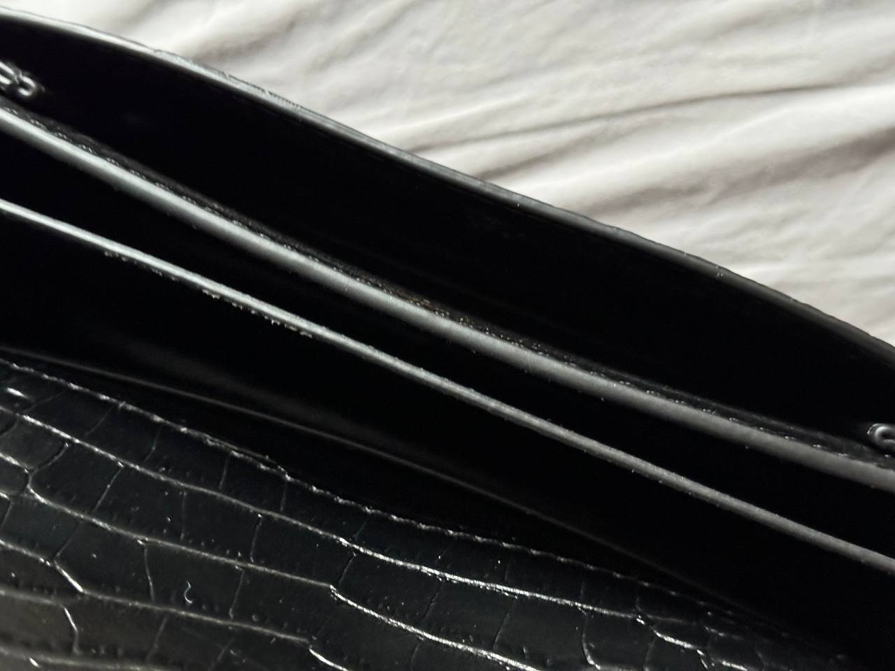 Yves Saint Laurent Medium Sunset in Smooth Leather Black/Silver - 17