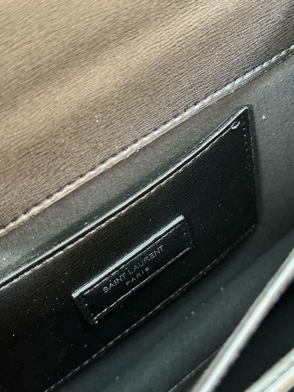 Yves Saint Laurent Medium Sunset in Smooth Leather Black/Silver - 20