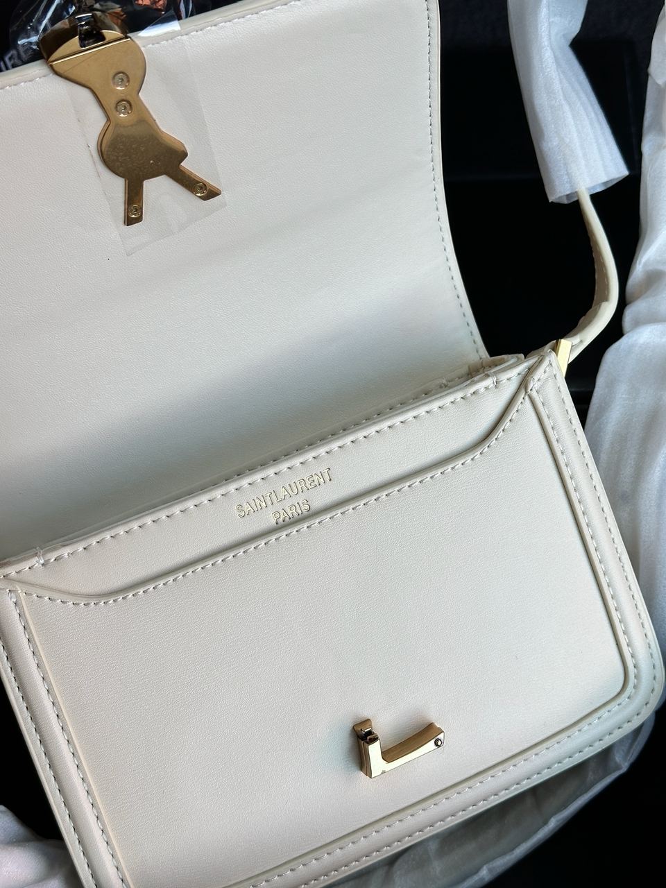 Yves Saint Laurent Small Solferino Cream - 26