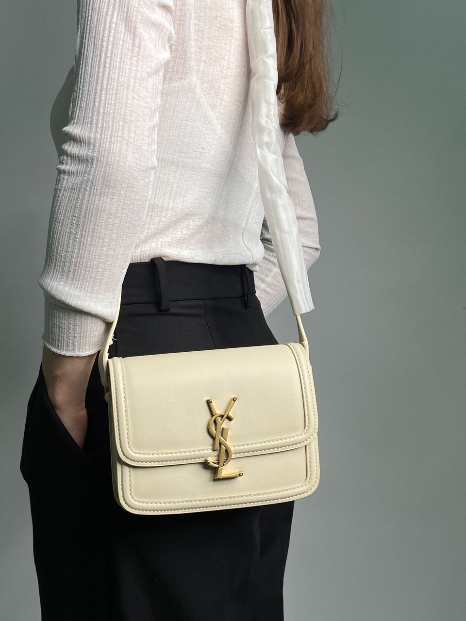 Yves Saint Laurent Small Solferino Cream - 6