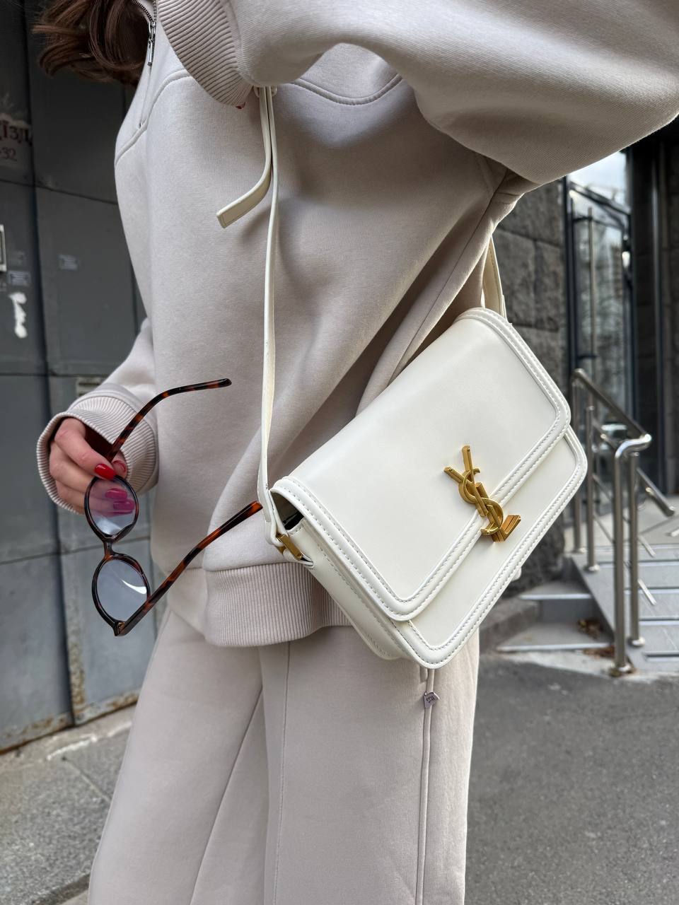 Yves Saint Laurent Solferino crossbody bag white - 5