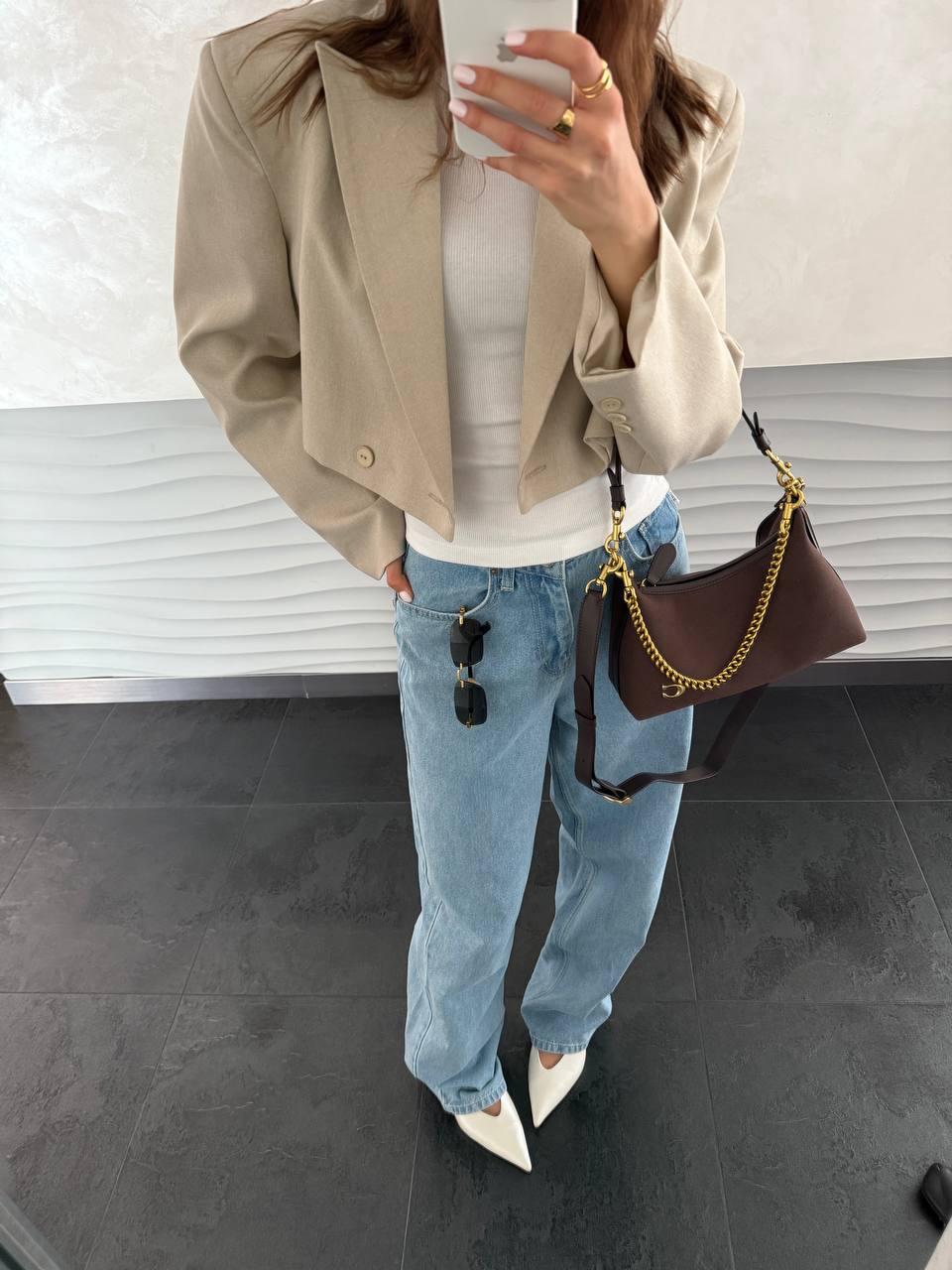 Сoach Juliet Shoulder Bag Brown Suede - 4