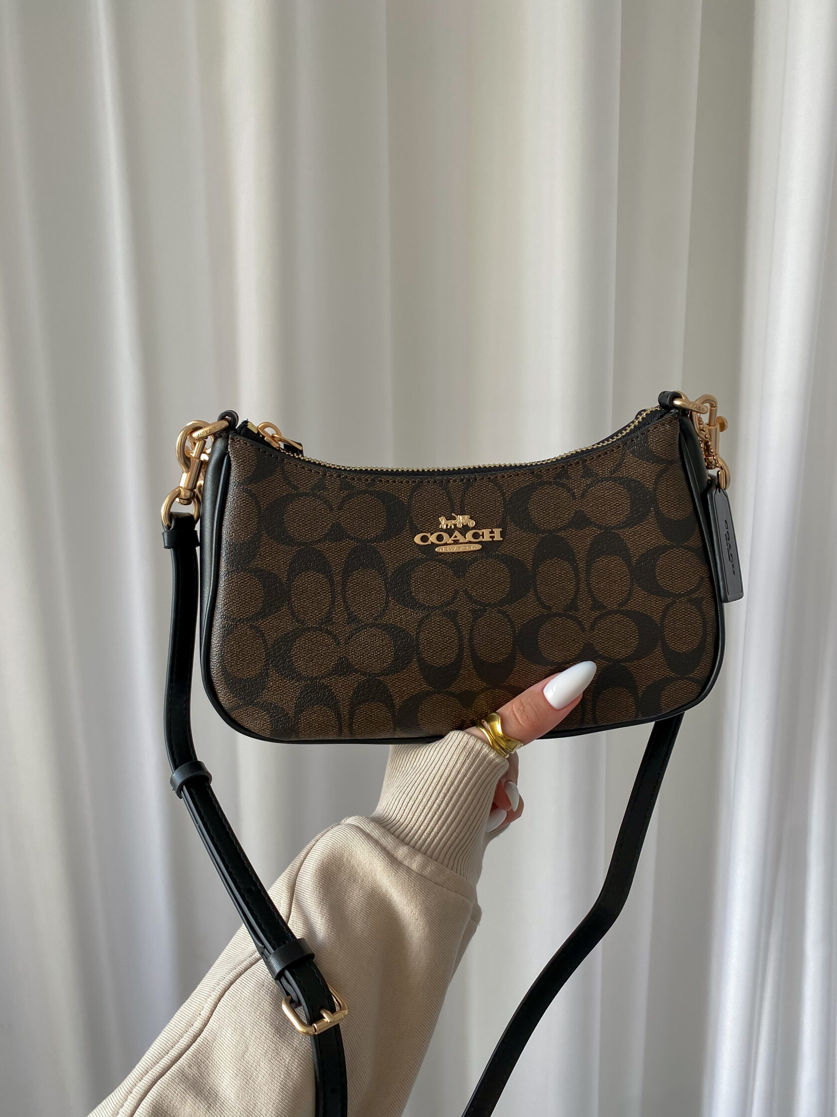 Сoach swinger 20 chalk Brown/Black. - 3