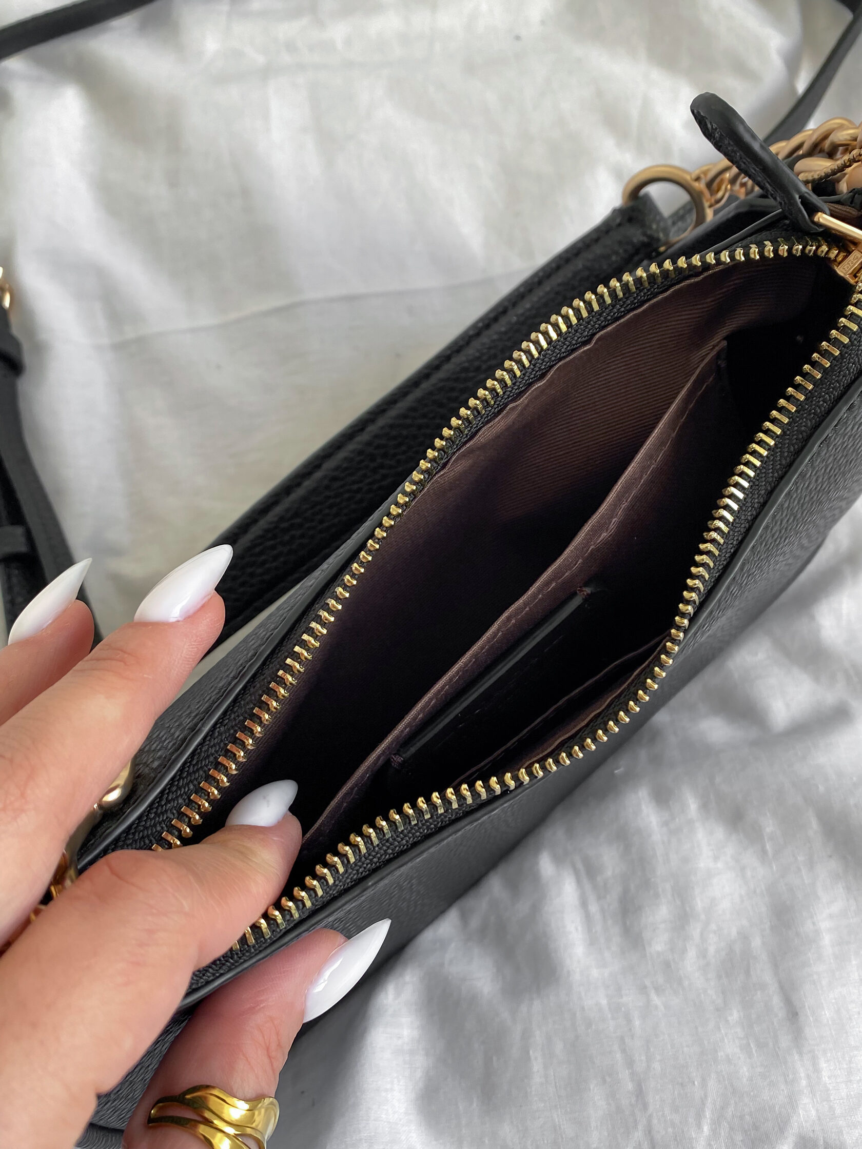 Сoach swinger 20 chalk Brown/Black. - 8